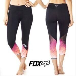 Fox Racing Hyped Crop Athletic Leggings with Mesh